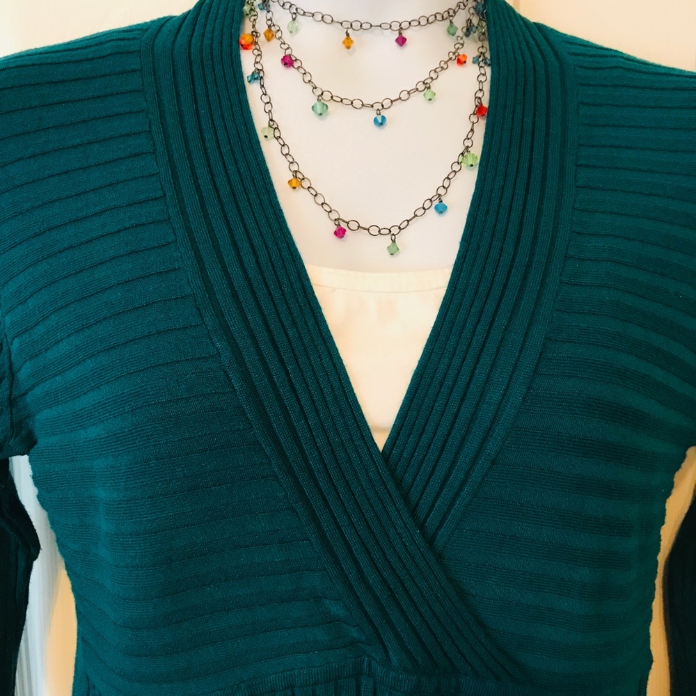 Apt. 9 PXL Teal sweater